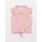 Lcw Baby Pembe Bebe Yaka Ekose Kız Bebek Gömlek