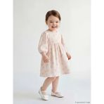 Lcw Baby Pembe Çiçekli Fırfırlı Kız Bebek Elbise