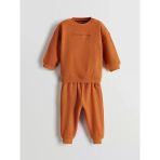 Lcw Baby Turuncu Bisiklet Yaka Erkek Bebek Sweatshirt Ve Eşofman Alt 2'Li