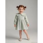 Lcw Baby Yeşil Bebe Yaka Kız Bebek Elbise