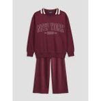 Lcw Bordo New York Baskılı Kız Çocuk Sweatshirt ve Eşofman Altı - 9 - 10 Yaş