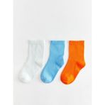 Lcw Eco Canlı Turuncu Basic Kız Bebek Soket Çorap 3'lü - Orange - 2 - 3 Yaş