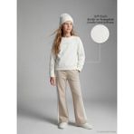 Lcw Ekru Bisiklet Yaka Kız Çocuk Soft Touch Sweatshirt ve Eşofman Altı - 7 - 8 Yaş