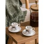 Lcw Home Kedi Baskılı 2 Kişilik Porselen Kahve Fincan Takımı