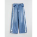 Lcw Indigo Wideleg Fiyonk Detaylı Kız Çocuk Jean Pantolon - İndigo - 7 - 8 Yaş