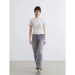 Lcw Jeans Gri Straight Fit Kadın Jean Pantolon