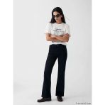 Lcw Jeans Siyah Flare Kadın Jean Pantolon