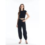 Lcw Jeans Siyah Jogger Kadın Jean Pantolon