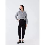 Lcw Jeans Siyah Yüksek Bel Jogger Kadın Jean Pantolon