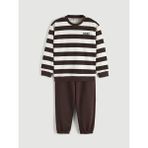 Lcw Kahverengi Bisiklet Yaka Nyc Baskılı Erkek Çocuk Sweatshirt ve Eşofman Altı - 12 - 13 Yaş