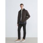 Lcw Kahverengi Standart Kalıp Kadife Yaka Erkek Mont - XL - Light Brown