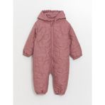 Lcw Kapüşonlu Desenli Kız Bebek Astronot Mont - Gül - Kurusu - 1 - 1,5 Yaş