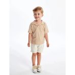 Lcw Kids Bej Beli Lastikli Basic Erkek Bebek Şort