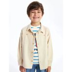 Lcw Kids Bej Uzun Kollu Basic Erkek Çocuk Gömlek