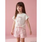Lcw Kids Beyaz Hello Kitty Baskılı Kız Çocuk Taşlı Tişört