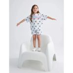 Lcw Kids Beyaz Minnie Mouse Baskılı Kız Çocuk Şortlu Pijama Takım