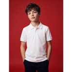 Lcw Kids Beyaz Polo Yaka Erkek Çocuk Pike Tişört