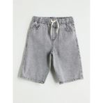 Lcw Kids Gri Beli Lastikli Erkek Çocuk Jean Şort