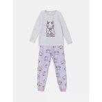 Lcw Kids Gri Bisiklet Yaka Polar Kız Çocuk Pijama Takımı