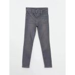 Lcw Kids Gri Slim Fit Kız Çocuk Jean Pantolon