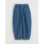 Lcw Kids Indigo Balloon Fit Kız Çocuk Jean Pantolon