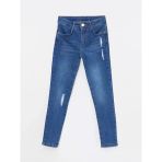 Lcw Kids İndigo Basic Kız Çocuk Jean Pantolon