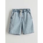 Lcw Kids Indigo Beli Lastikli Erkek Çocuk Jean Şort