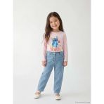 Lcw Kids İndigo Beli Lastikli Mom Fit Kız Çocuk Jean Pantolon