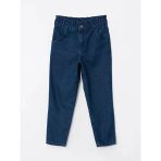 Lcw Kids İndigo Paperbag Kız Çocuk Jean Pantolon