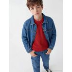 Lcw Kids İndigo Uzun Kollu Erkek Çocuk Jean Gömlek