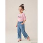 Lcw Kids İndigo Wide Leg Kız Çocuk Jean Pantolon