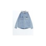 Lcw Kids Kapüşonlu Erkek Çocuk Jean Gömlek - Kot Mavi - 6 - 7 Yaş