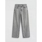 Lcw Kids Karışık Wideleg Fiyonk Nakışlı Kız Çocuk Jean Pantolon