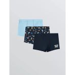 LCW Kids Lacivert Baskılı Erkek Çocuk Boxer 3'lü