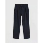 Lcw Kids Lacivert Regular Fit Erkek Çocuk Pileli Pantolon