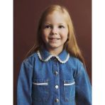 LCW Kids Mavi Bebe Yaka Kız Çocuk Jean Ceket