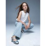 Lcw Kids Mavi Wideleg Taşlı Kız Çocuk Jean Pantolon