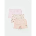 Lcw Kids Pembe Ayı Teddy Baskılı Kız Çocuk Boxer 3'Lü