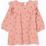 Lcw Kids Pembe Bisiklet Yaka Uzun Kollu Kız Çocuk Elbise