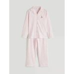 Lcw Kids Pembe Gömlek Yaka Kız Çocuk Pijama Takım