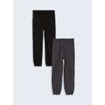 Lcw Kids Siyah Beli Lastikli Baskılı Erkek Çocuk Jogger Eşofman Alt 2'li - New Black
