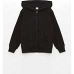 Lcw Kids Siyah Uzun Kollu Kız Çocuk Kalın Fermuarlı Sweatshirt - 7 - 8 Yaş - 000-Siyah