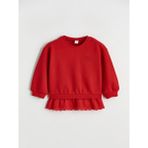 Lcw Kırmızı Fisto Detaylı Kız Çocuk Kalın Sweatshirt - 9 - 12 Ay