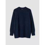 Lcw Modest Lacivert Bisiklet Yaka Oversize Kadın Triko Tunik