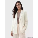 Lcw Studıo Beyaz Kruvaze Yaka Kadın Blazer Ceket