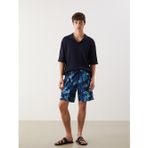 LCW SWIMWEAR Mavi Kısa Boy Desenli Erkek Deniz Şortu