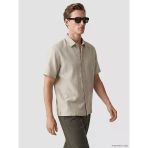 Lcw Vision Bej Regular Fit Erkek Dokulu Gömlek