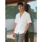 Lcw Vision Beyaz Regular Fit Resort Yaka Müslin Erkek Basic Gömlek