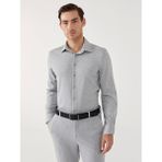 Lcw Vision Gri Slim Fit Uzun Kollu Erkek Gömlek - 2XL