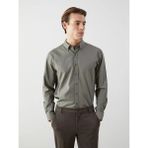 Lcw Vision Haki Slim Fit Uzun Kollu Oxford Erkek Gömlek - 3XL